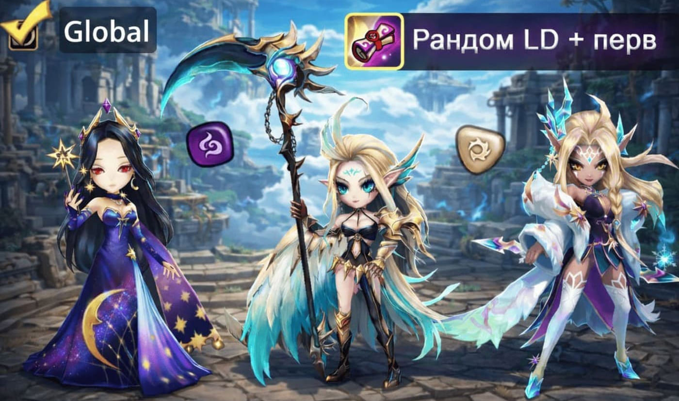 Глобал | Рандом LD 5* | от 9 до 19 первачей